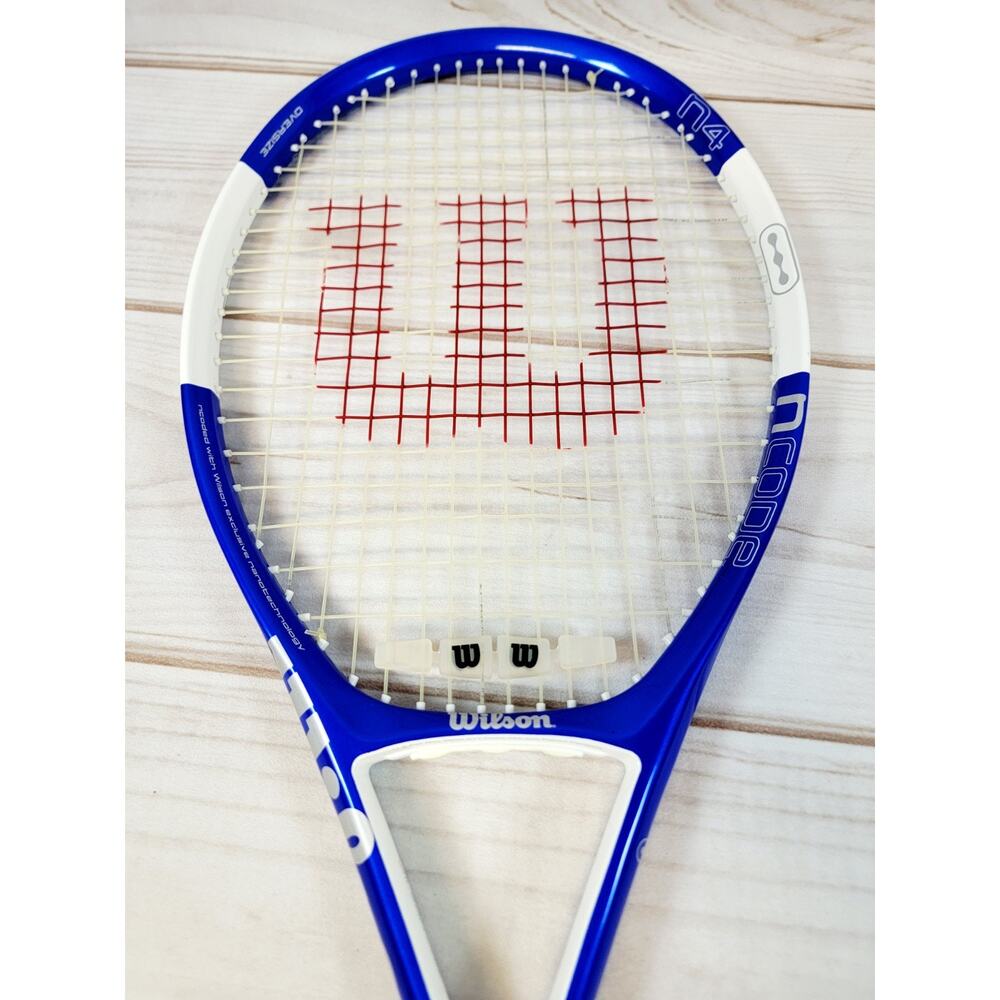 WILSON NCode N4 Tennis Racket Grip Size 4 3/8" With Cover Case - Picture 8 of 16